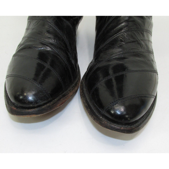 Dan Post Black Eel skin boots - Style 2367 Men\'s size 10.5 D main image 10